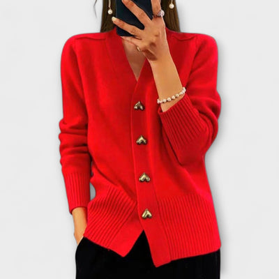 Marij – pull femme à col en V de style vintage