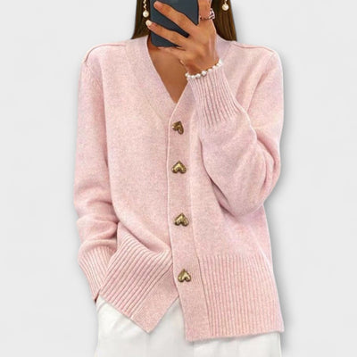 Marij – pull femme à col en V de style vintage