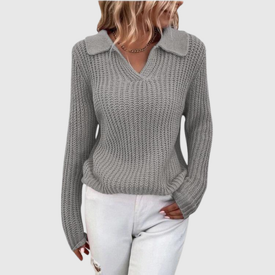 Sweter Mila — décolleté en V qui affine et ajoute de la classe