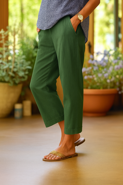 Brigida – Pantalon d’été en lin et coton