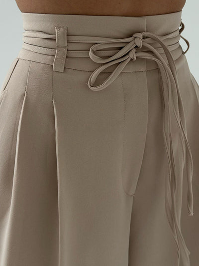 Briséis - Pantalon large taille haute