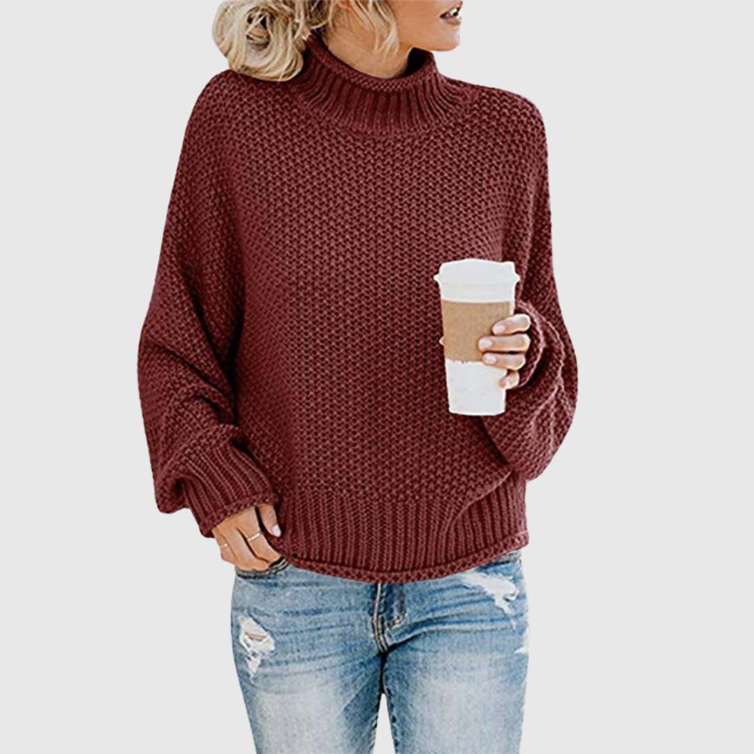 Pull Aurora — un col roulé chaud qui organise le style en une minute