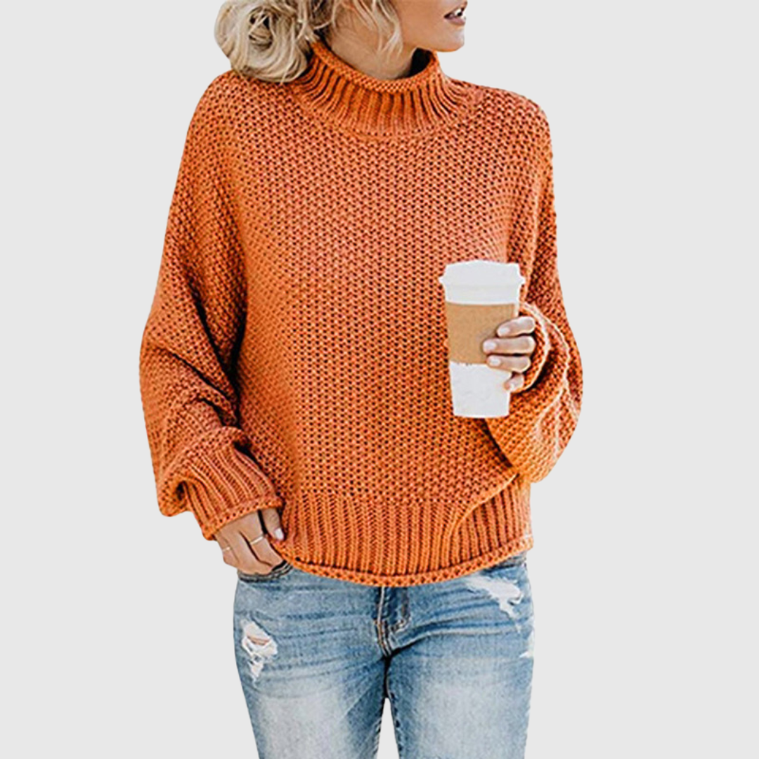 Pull Aurora — un col roulé chaud qui organise le style en une minute