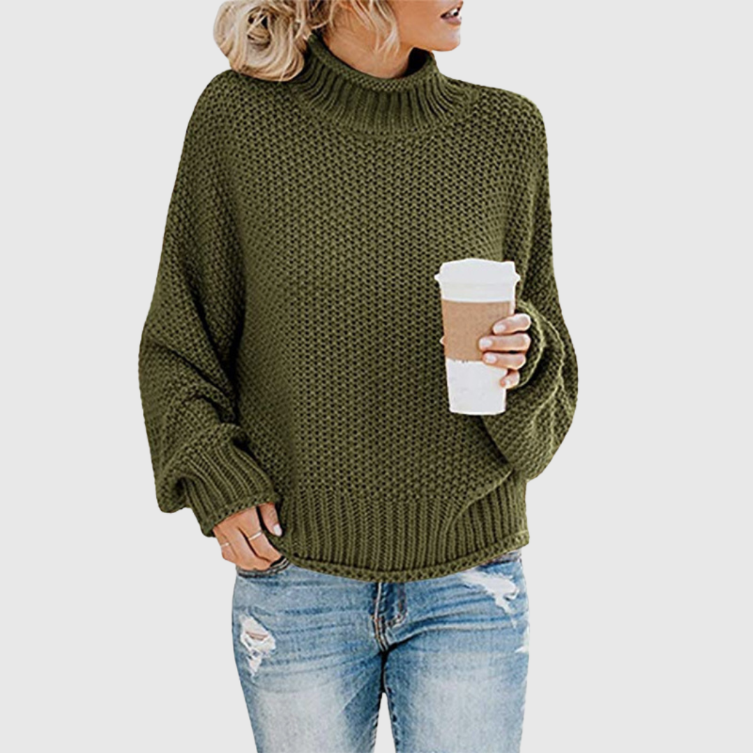 Pull Aurora — un col roulé chaud qui organise le style en une minute