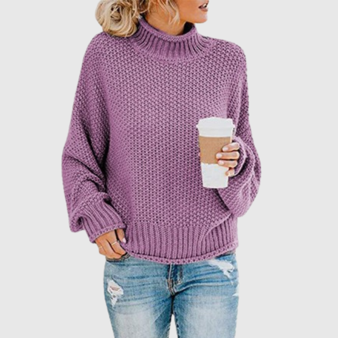 Pull Aurora — un col roulé chaud qui organise le style en une minute