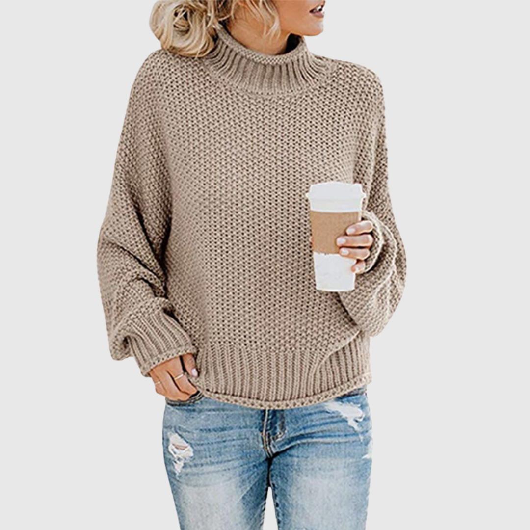 Pull Aurora — un col roulé chaud qui organise le style en une minute