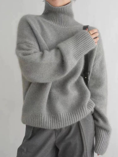 Grażyna — Pull doux avec col montant