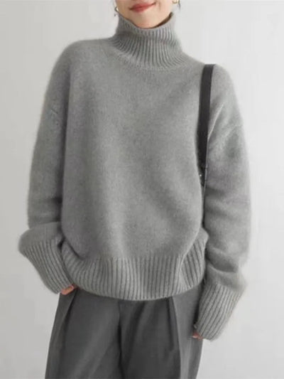 Grażyna — Pull doux avec col montant