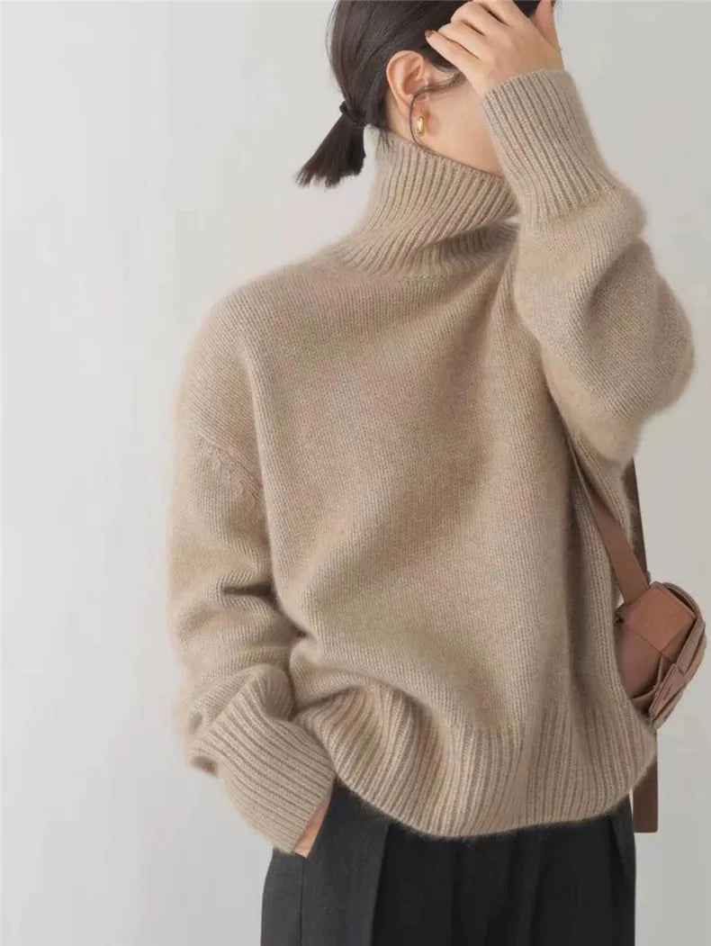 Grażyna — Pull doux avec col montant