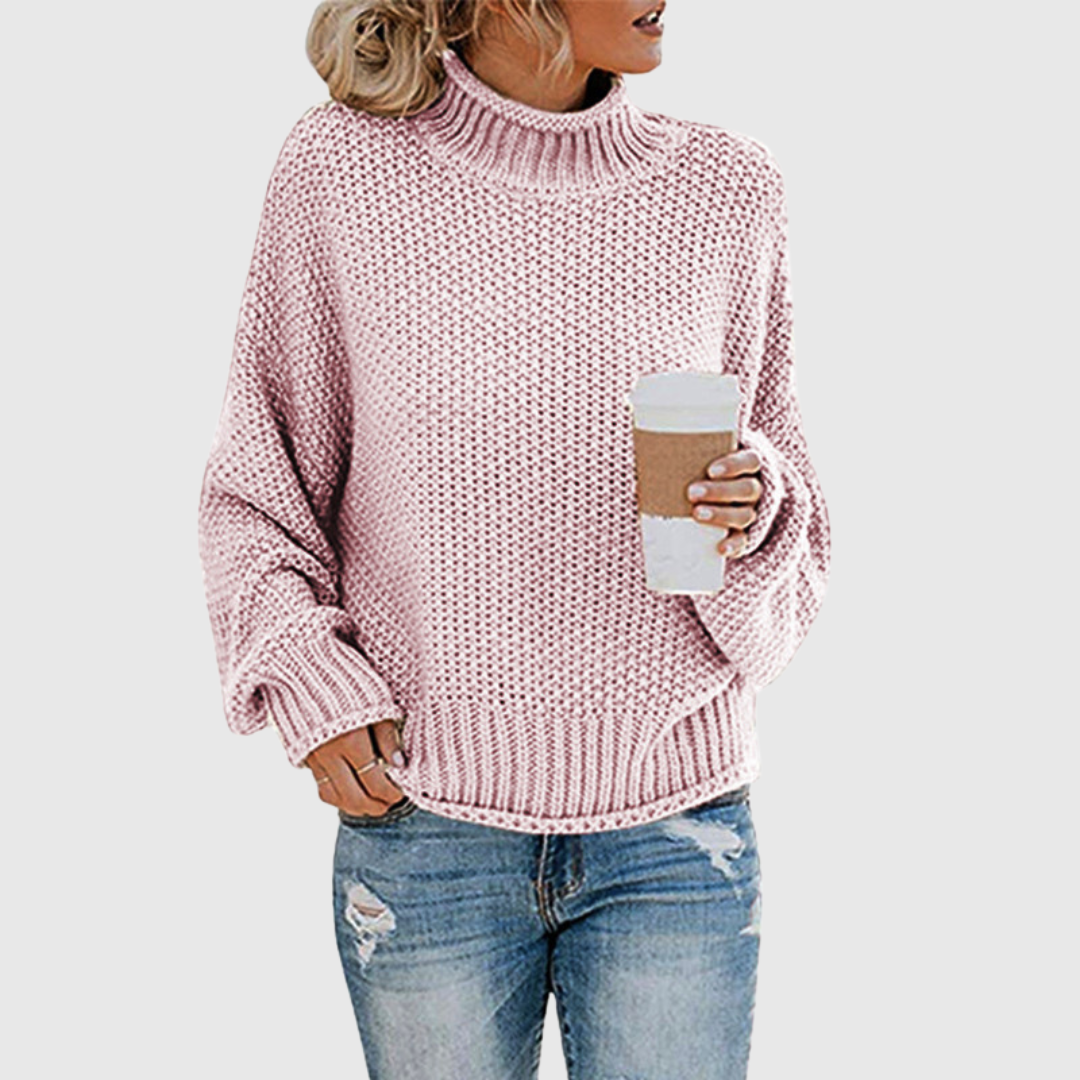 Pull Aurora — un col roulé chaud qui organise le style en une minute