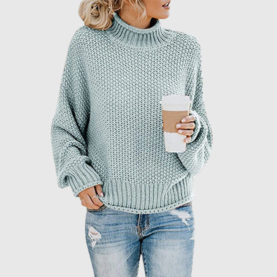 Pull Aurora — un col roulé chaud qui organise le style en une minute
