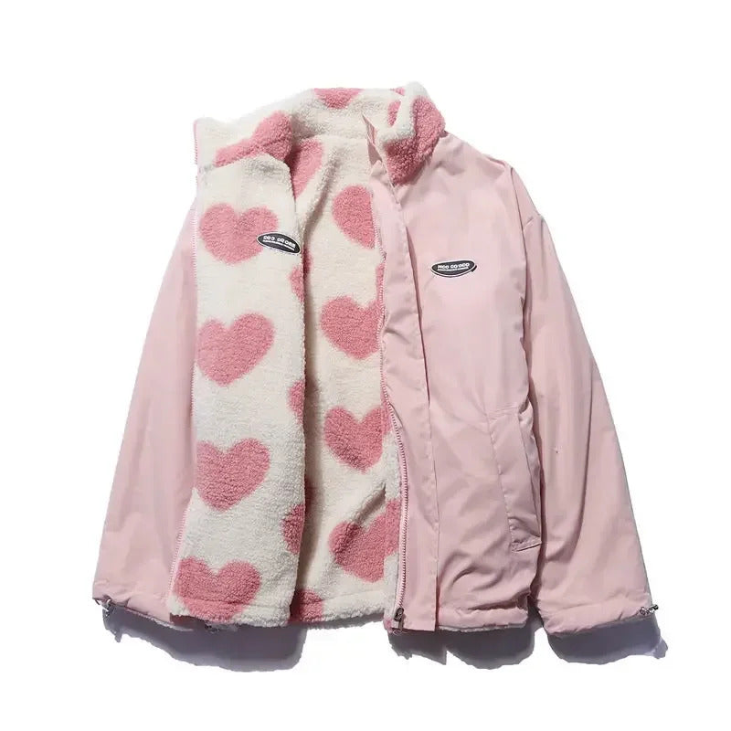 Katharina™ | Veste réversible à cœurs
