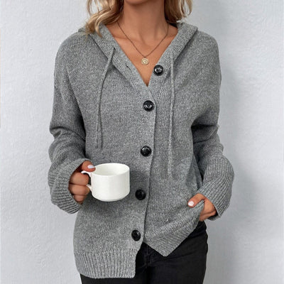 Ariella | Cardigan à Capuche et Boutons