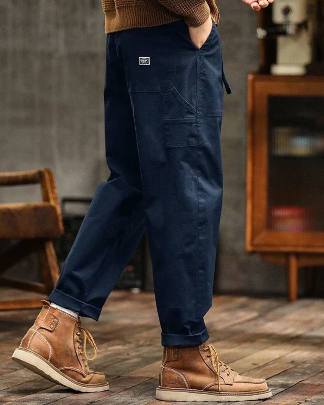 Étienne - Pantalon cargo vintage utilitaire