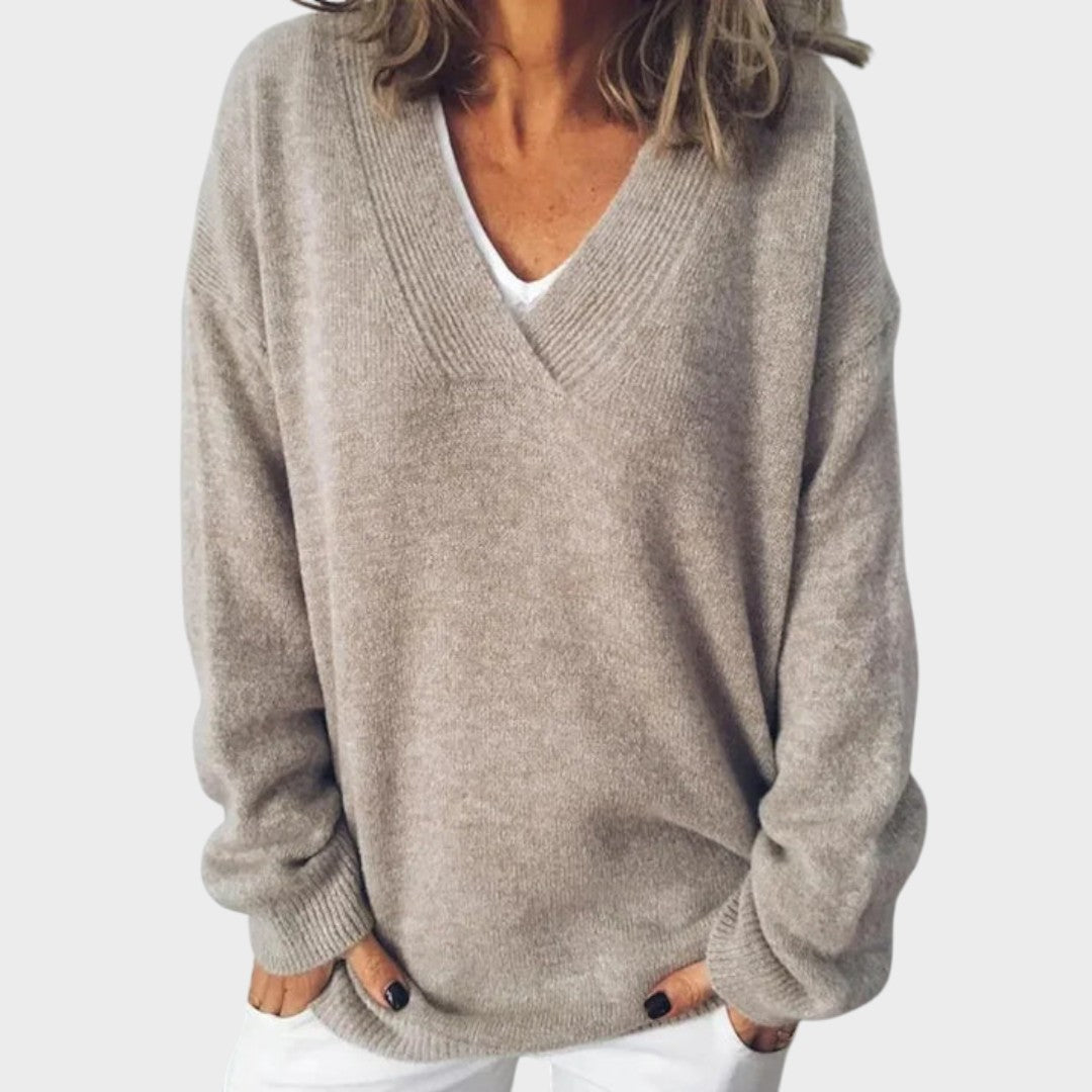 Camille | Pull en Cachemire avec Décolleté en V