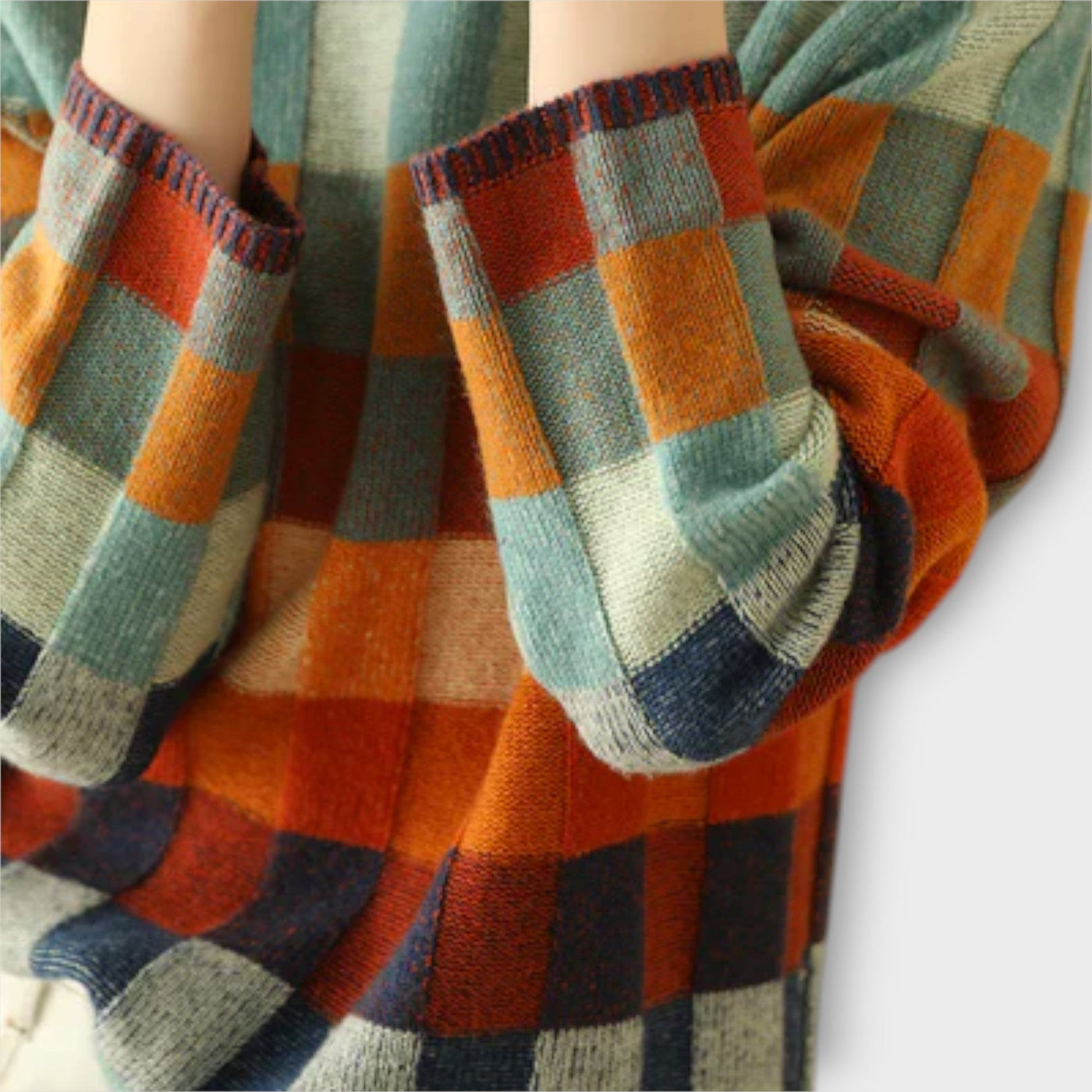 Erika – pull en patchwork alliant style et confort